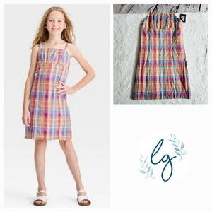 Art Class Girls' Shirred Bodice Woven Dress, 3KIDX-L